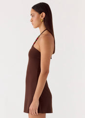 Party For You Mini Dress - Chocolate